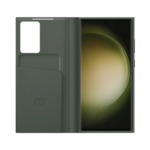 Чехол-книжка Samsung Smart View Wallet Case для Samsung Galaxy S23 Ultra (EF-ZS918CGEGRU), зеленый
