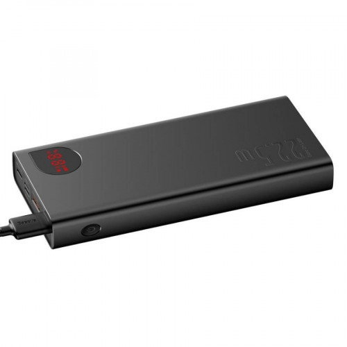 Внешний аккумулятор Baseus Adaman Metal Digital Display Quick Charge Power Bank 20000mAh 22.5W (2021 Editon) Черный (PPAD000101)