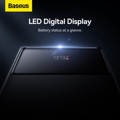 Внешний аккумулятор Baseus Star-Lord Digital Display Fast Charge Power Bank 30000mAh 22.5W с кабелем USB - Type-C 3A 0.3m Черный (PPXJ080101)