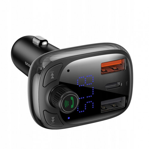 FM-трансмитер Baseus Bluetooth MP3-плеер Baseus T-образной формы S-13 черный OS (CCMT000101)