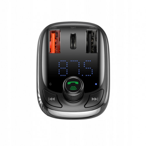 FM-трансмитер Baseus Bluetooth MP3-плеер Baseus T-образной формы S-13 черный OS (CCMT000101)