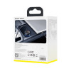 Автомобильная зарядка Baseus Particular Digital Display QC+PPS Dual Quick Charger Car 65W Темно-Серый (Кабель Type-C-Type-C 100W 1m) (TZCCKX-0G)