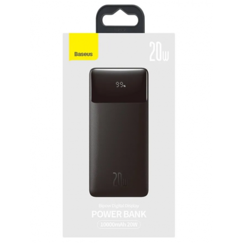 Внешний аккумулятор Baseus Bipow Digital Display Power bank 10000mAh 20W Чёрный (PPDML-L01)