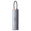 USB Хаб Baseus Metal Gleam 11in1 Multifunctional Type-C HUB (Type-C to 2xHDMI+3xUSB3.0+PD+RJ45+SD+TF+VGA+3.5mm) (CAHUB-CT0G)