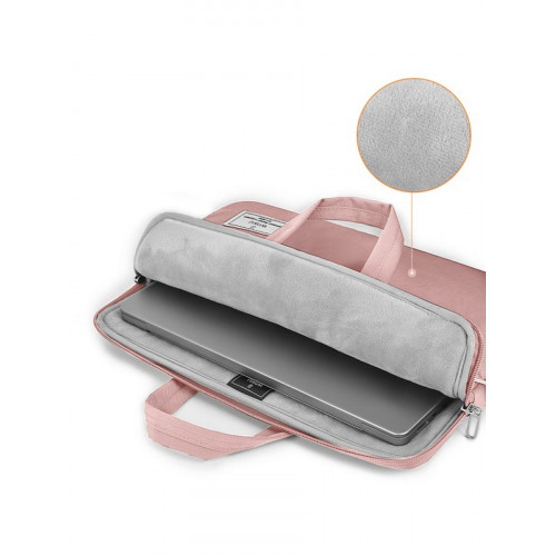 Сумка для ноутбука WiWU ViVi Laptop Handbag для Macbook 14 дюймов, водонепроницаемая - Розовый