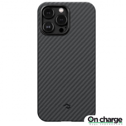 Чехол Pitaka MagEZ Case 3 для iPhone 14 Pro Max черно-серый кевлар 1500D Twill (KI1401PM)