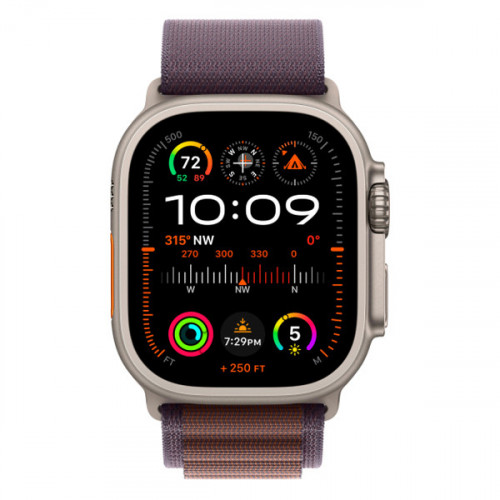 Apple Watch Ultra 2 GPS + Cellular, 49mm, корпус из титана, ремешок Alpine цвета индиго