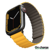 Ремешок Uniq Revix reversible Magnetic для Apple Watch 42-44-45 мм (45MM-REVMUSKAK), Mustard/Khaki