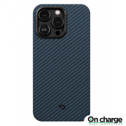 Чехол Pitaka MagEZ Case 3 для iPhone 14 Pro Max (6.7"), (KI1408PM) черно-синий, кевлар (арамид)