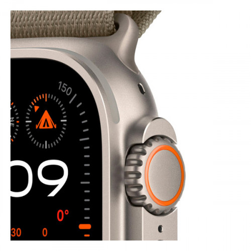 Apple Watch Ultra 2 GPS + Cellular, 49mm, корпус из титана, ремешок Alpine оливкового цвета