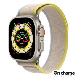 Apple Watch Ultra GPS + Cellular, 49mm, Titanium Case Cellular, титановый/желто-бежевый Trail Loop