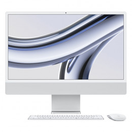 Apple iMac 24" Retina 4,5K, M3 (8C CPU, 8C GPU), 8 ГБ, 256 ГБ SSD, серебристый