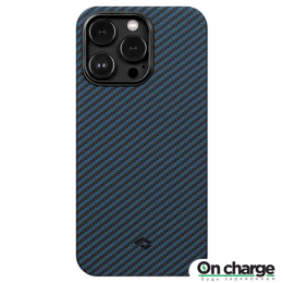Чехол Pitaka MagEZ Case 3 для iPhone 14 Pro (6.1"), (KI1408P) черно-синий, кевлар (арамид)