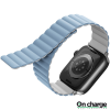 Ремешок Uniq Revix reversible Magnetic для Apple Watch 42-44-45 мм (45MM-REVWHTBLU) белый/голубой