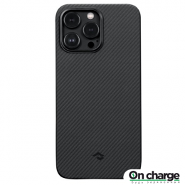 Чехол Pitaka MagEZ Case 3 для iPhone 14 Pro Max черно-серый узкое плетение кевлар 600D Twill (KI1401PMA)