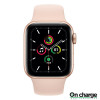 Apple Watch SE, 40 мм, корпус из алюминия золотого цвета, спортивный ремешок цвета «розовый песок»