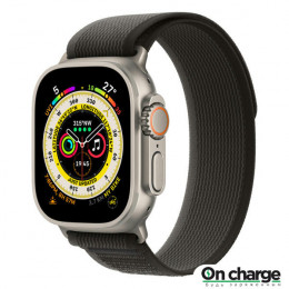 Apple Watch Ultra GPS + Cellular, 49mm, Titanium Case Cellular, титановый/черно-серый Trail Loop