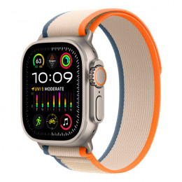 Apple Watch Ultra 2 GPS + Cellular, 49mm, корпус из титана, ремешок Trail оранжевого/бежевого цвета